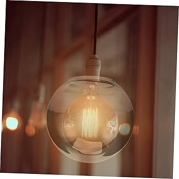 Amazon.co.jp: EXCEART ガラス グローブ ランプ シェード